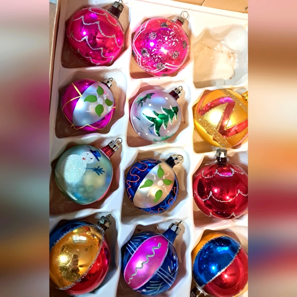 Vintage christmas ornaments